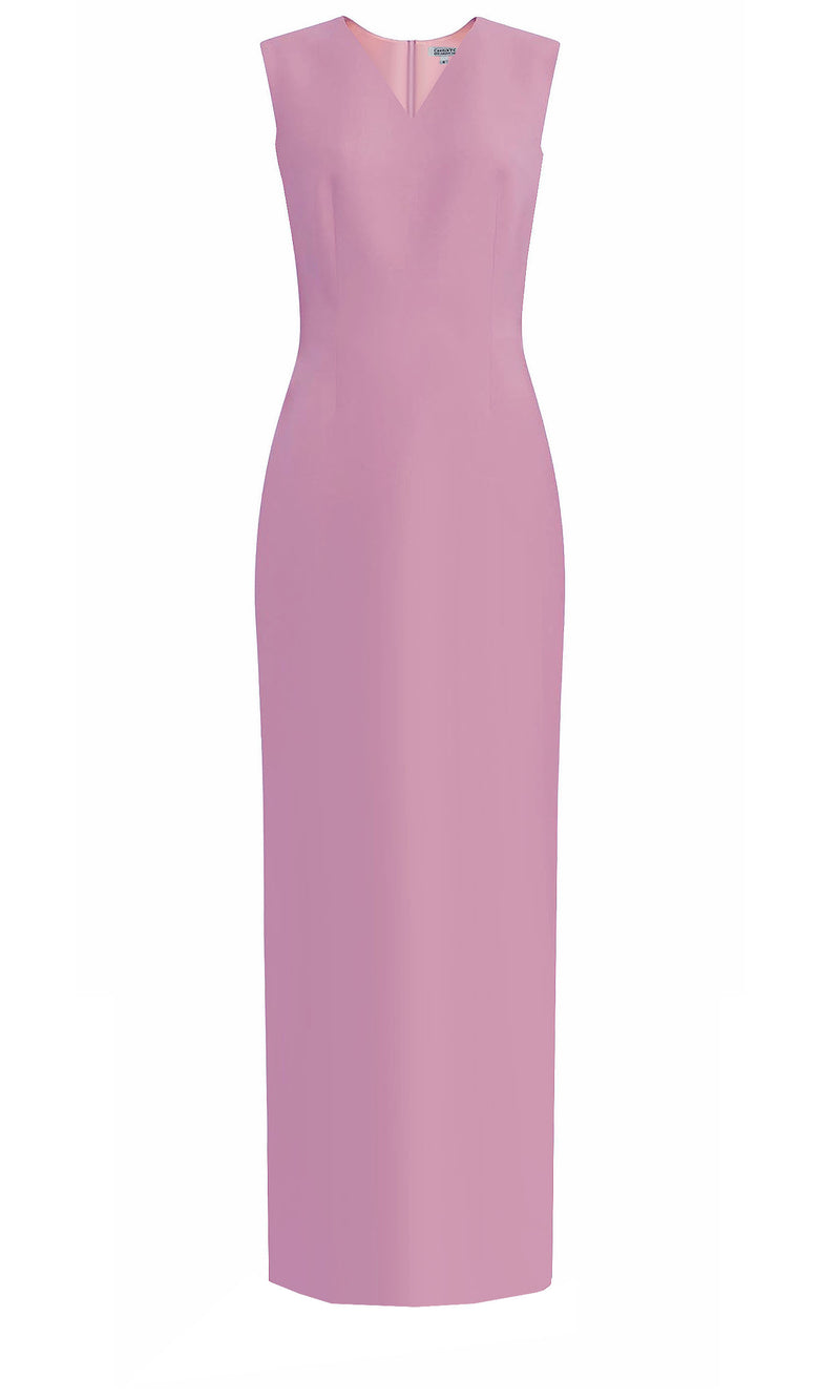 Kofi V-Neck Ankle Length Sheath Dress - Many Colors – Caeli Couture