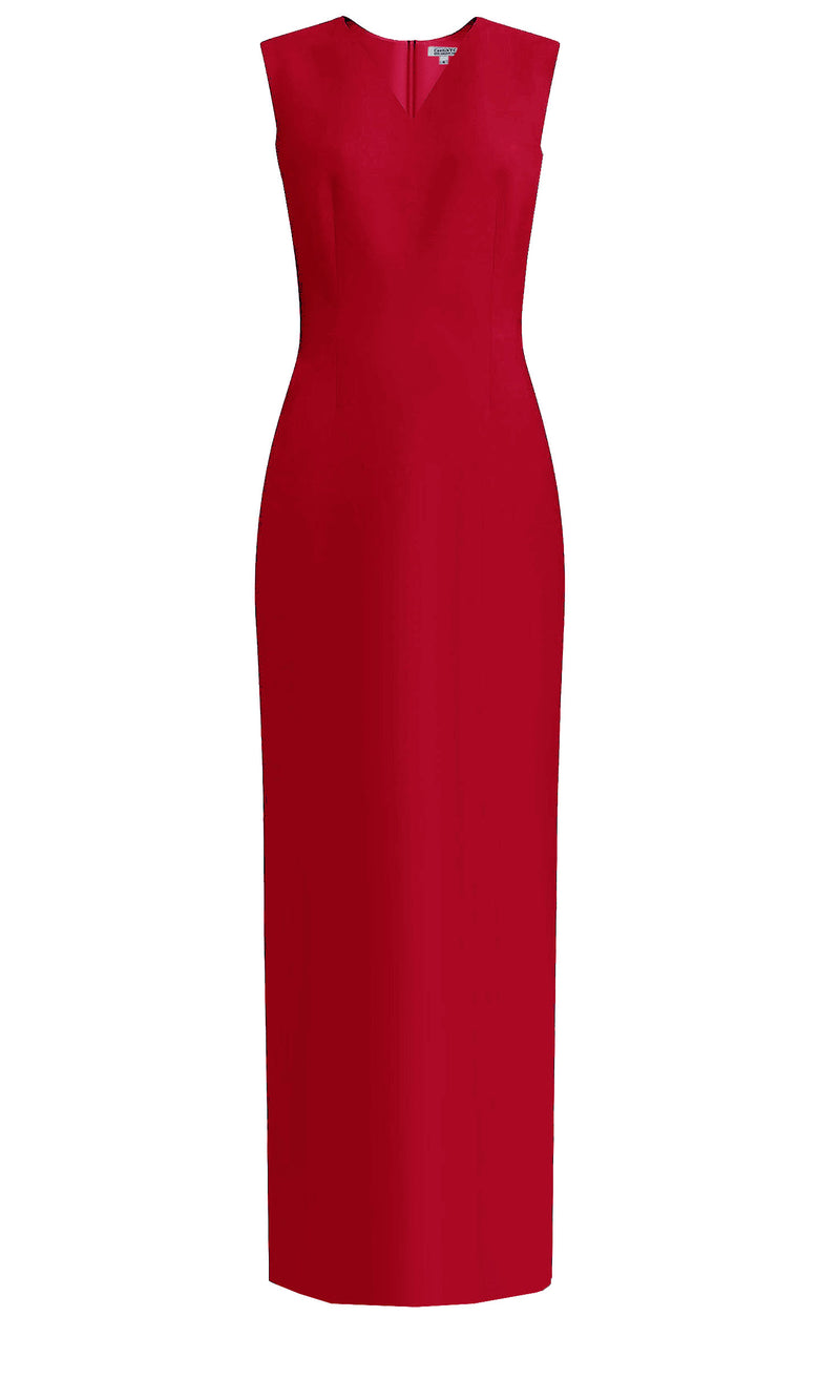 Kofi V-Neck Ankle Length Sheath Dress - Many Colors