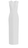 Kofi White Ankle Length Sheath Dress