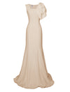 Kolby Gown with Square Neckline and Large Statement Bow