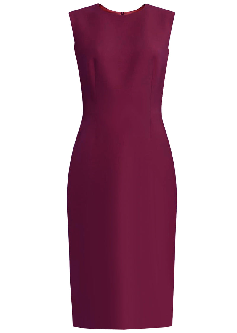 CaeliNYC Krew High Quality Burgundy Sheath Dress 4 CaeliNYC Krew High Quality Burgundy Sheath Dress 4