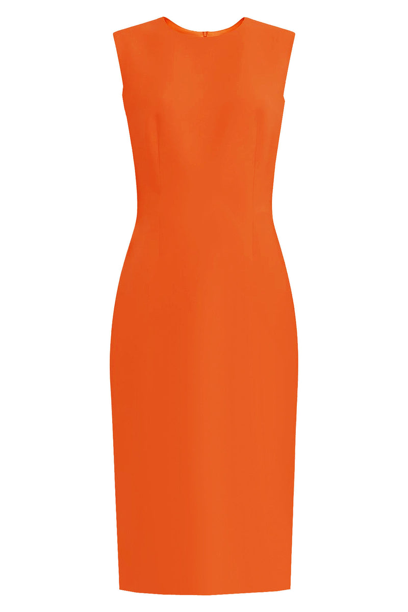 Orange Sheath Dress - Krew