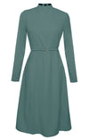 sage modest dress