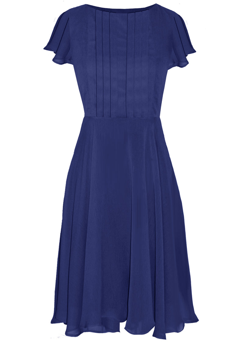caelinyc blue flowy midi dress