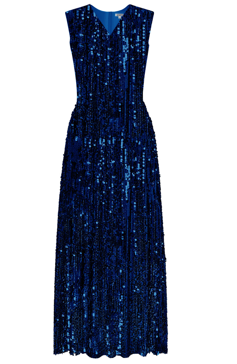 Vangelis Blue Sequin Dress - Party Dresses - Evening Dress - Cocktail dress