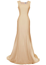 Champage Gown with Square neckline