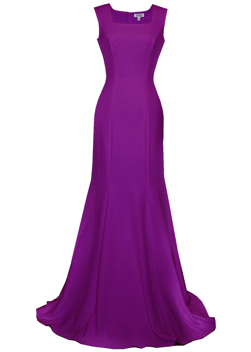 Vienna Minimalist Gown with Square Neckline - More Colors