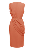 Peach Knee Length Dress - Alexandria