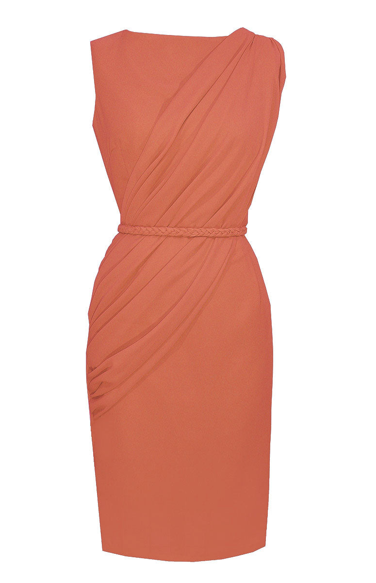 Peach Knee Length Dress - Alexandria