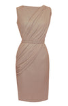 taupe cocktail dress