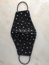 Skenna Black Face Mask with Pearls