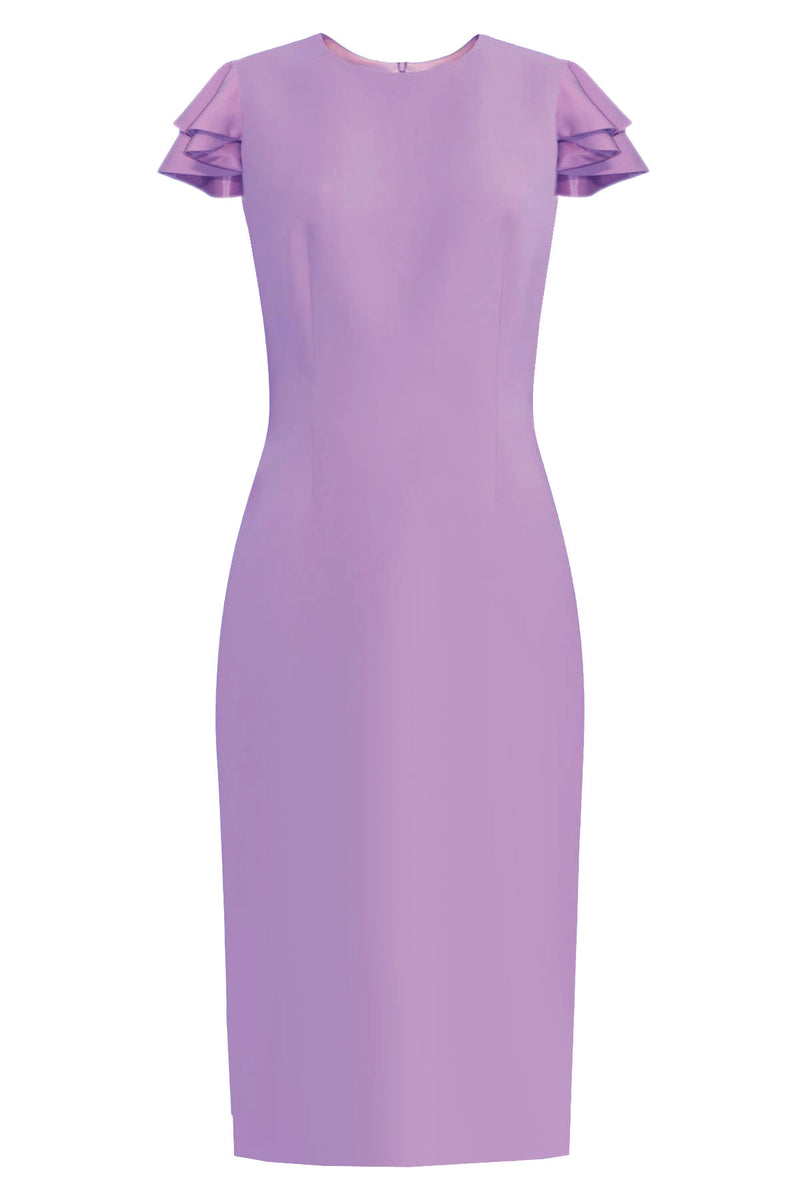 light purple sheath dress NicoBlu Midi Avery Sheath Dress in Kaleidoscope Lavender 12