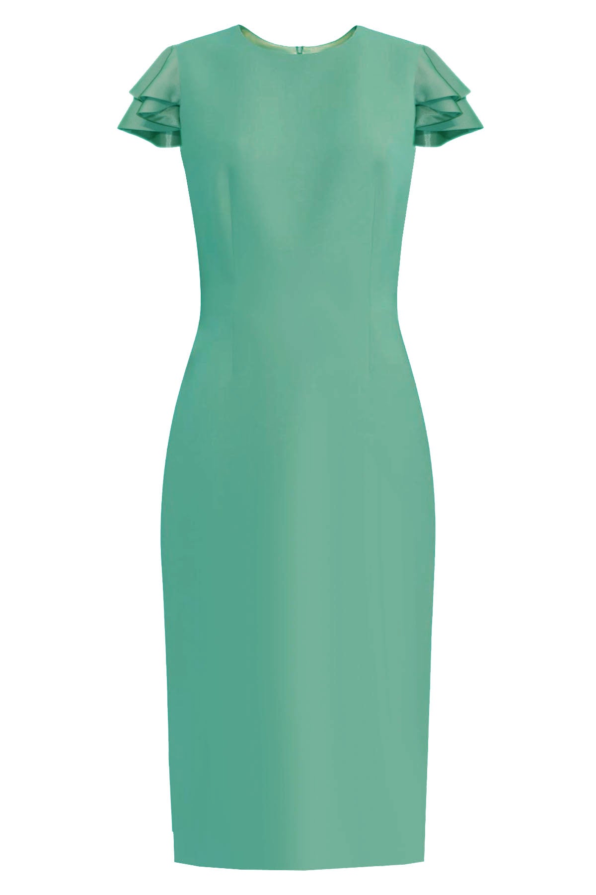 green sheath dress CaeliNYC Estella Mint Sheath Dress with Butterfly Sleeves – CaeliNYC®
