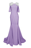 Infinity Crystal Embellished Gown with Modern Silhouette
