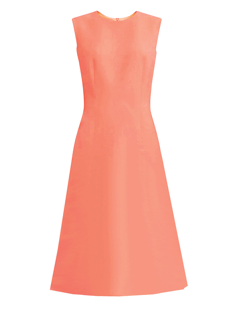 A line coral dress