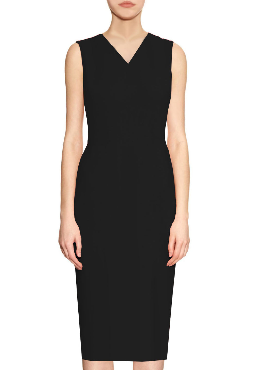 Kateri High Quality V-Neck Sheath Dress - Many Colors