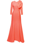Lilinoe Orange Modest Gown