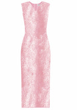 Bondi White Sequin Sheath Dress with V-neck