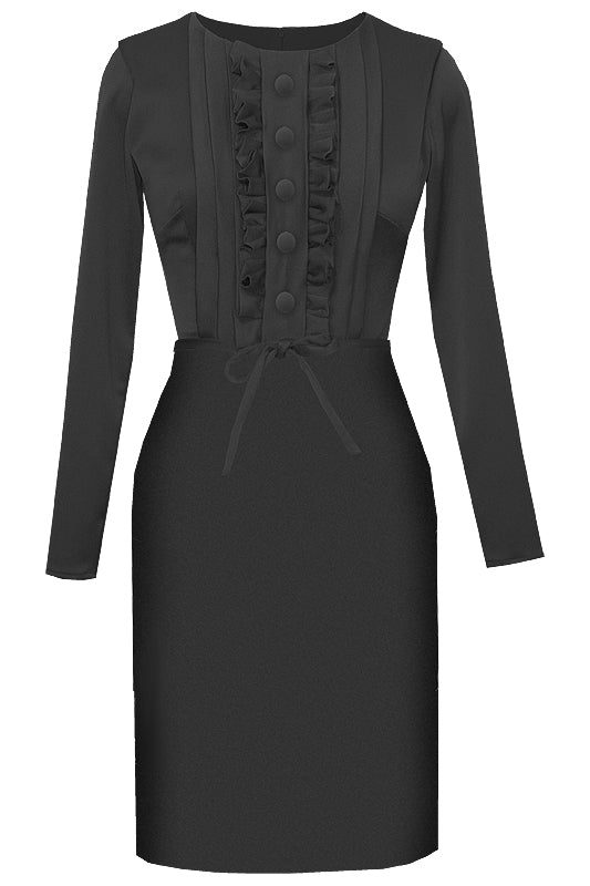 Long Sleeves Sheath Dress Calypso