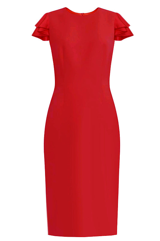 Estella Dress - All Colors Sheath dress with Butterfly Sleeves